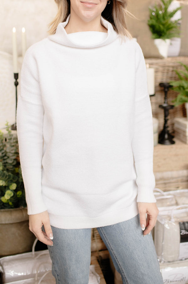 Nancy Ottoman Sweater | White - FINAL SALE