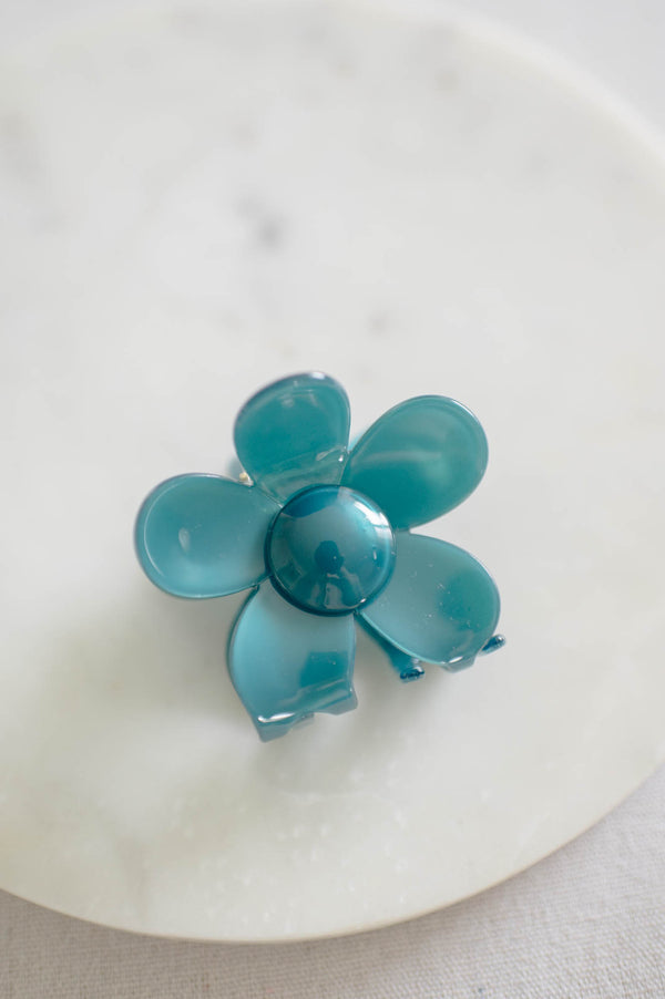 Barbays Flower Clip | Teal