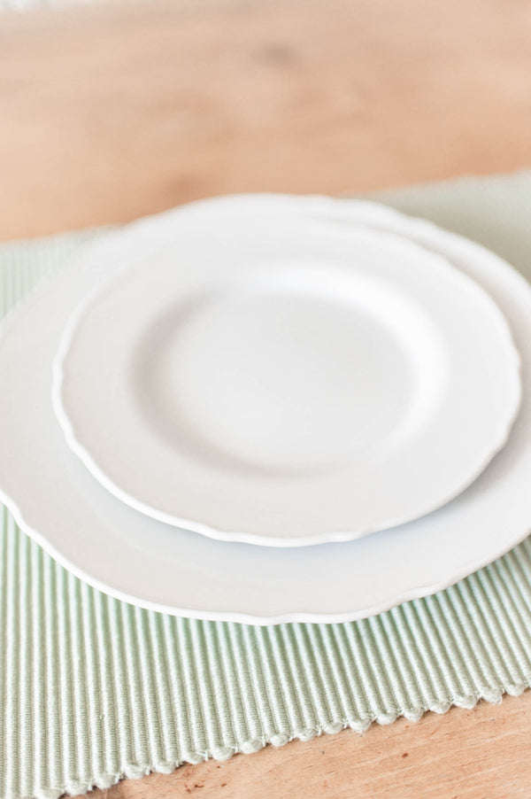 Ribbed Solid Placemats | Seafoam