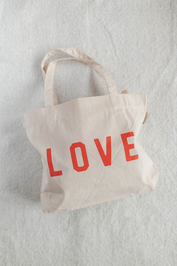 Love Canvas Tote Bag - FINAL SALE