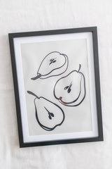 Framed Art | Sliced Pears