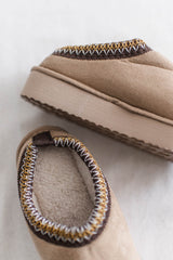 Mini Boots Slippers | Beige