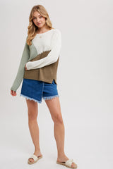 Layne Sweater | Sage Combo - FINAL SALE
