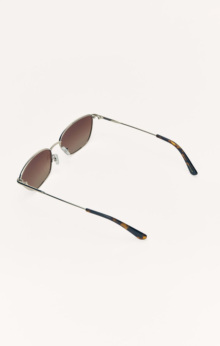 Catwalk Sunglasses | Silver/Brown Gradient