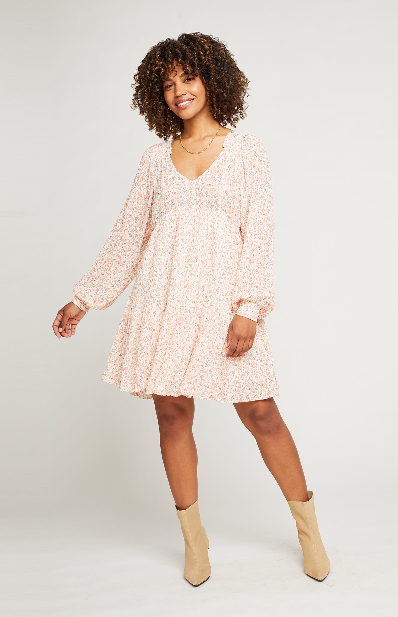 Apricot on sale ditsy dress