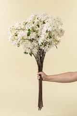 Star Magnolia Real Touch Branch | White