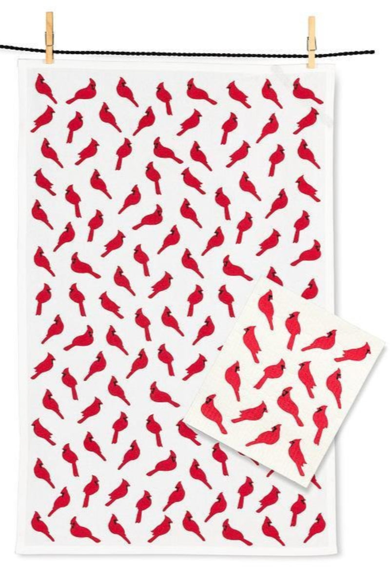 Dishcloth & Towel Set | Cardinals