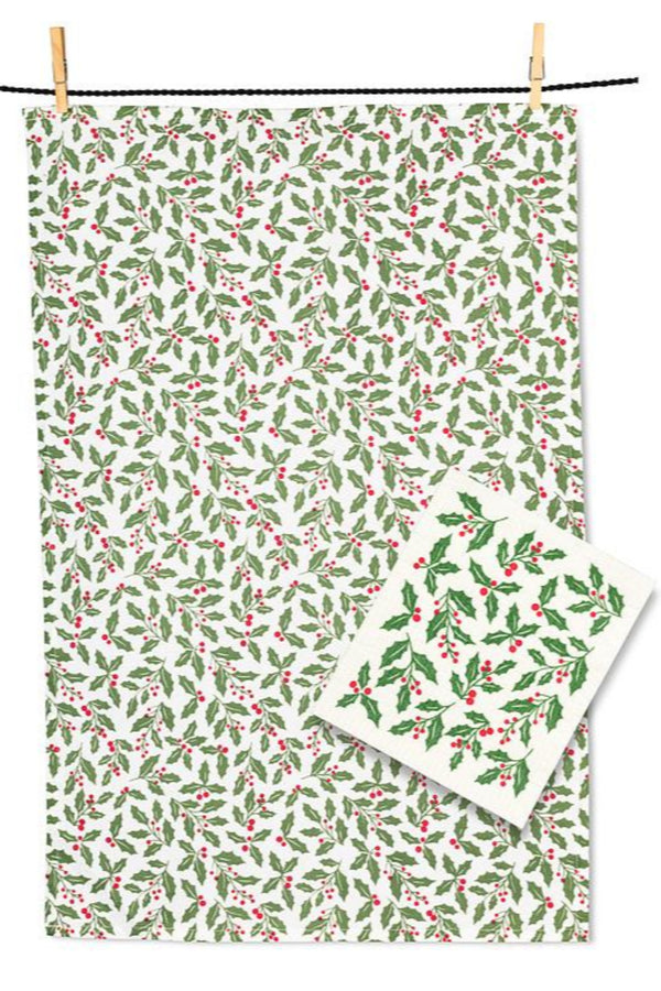 Dishcloth & Towel Set | Holly