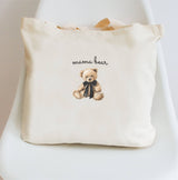 Printed Canvas Tote Bag | Mama Bear