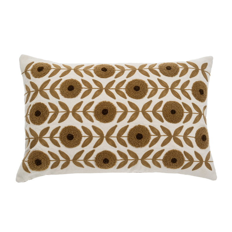 Blossom Embroidered Cushion 16x24