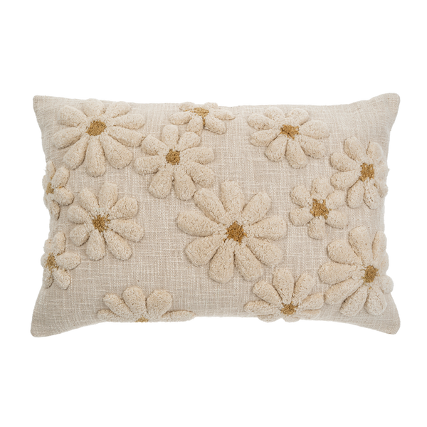 Tufted Daisy Cushion | 16x24