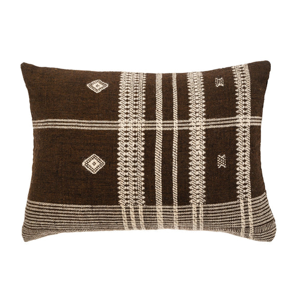 Bhujodi Cushion 16x24 | Brown