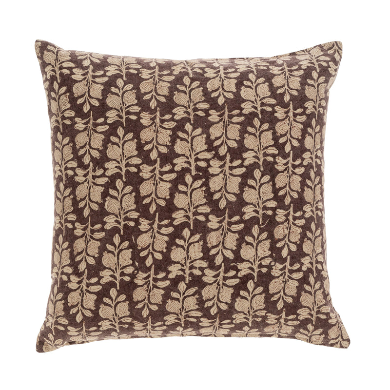 Arbor Block Print Cushion 20x20 | Plum