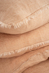 Lina Linen Queen Duvet Set Terracotta {Online Exclusive}