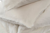 Lina Linen Queen Duvet Set, Ivory {Online Exclusive}