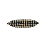 Check Weave Cushion 12x21 | Black