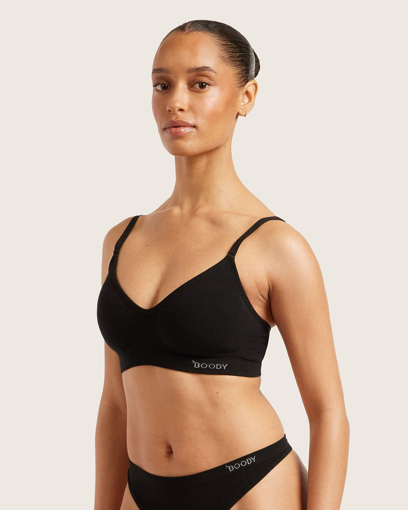 Wireless T-Shirt Bra | Black