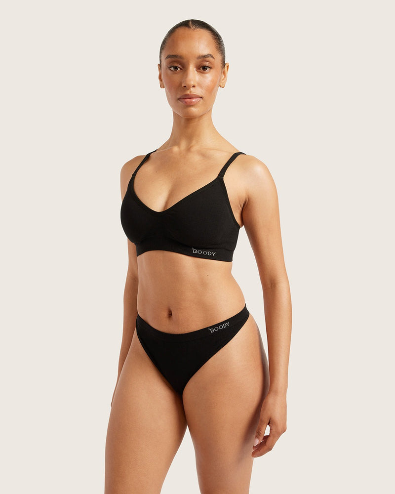 Wireless T-Shirt Bra | Black