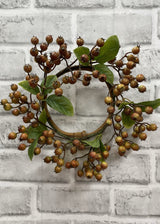 Fall Berry Candle Ring | 9"