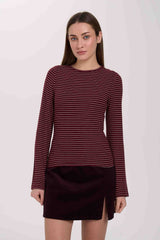 Briar Top | Bordeaux Stripe