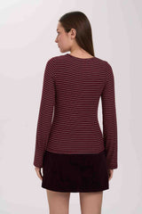 Briar Top | Bordeaux Stripe