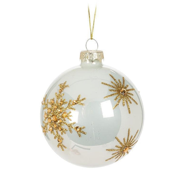 Snowflake Ball Ornament | Gold