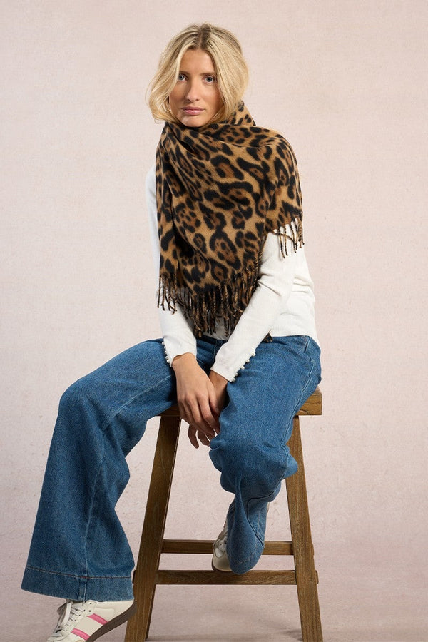 Leopard Scarf | Brown