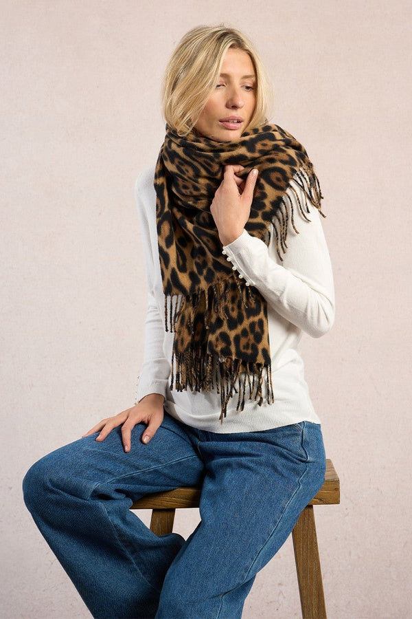 Leopard Scarf | Brown