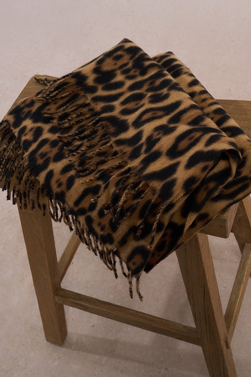 Leopard Scarf | Brown