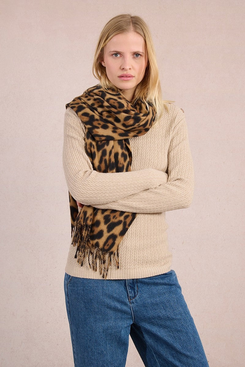 Leopard Scarf | Brown