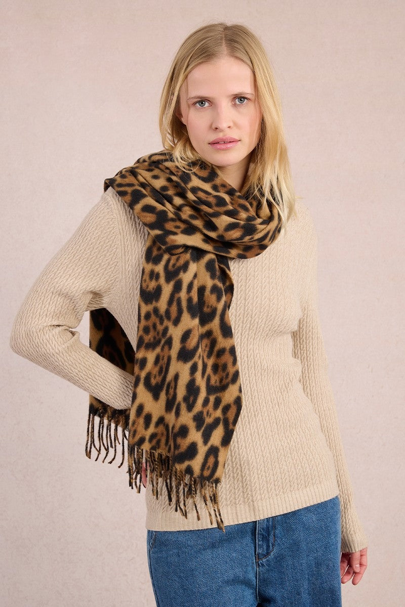 Leopard Scarf | Brown