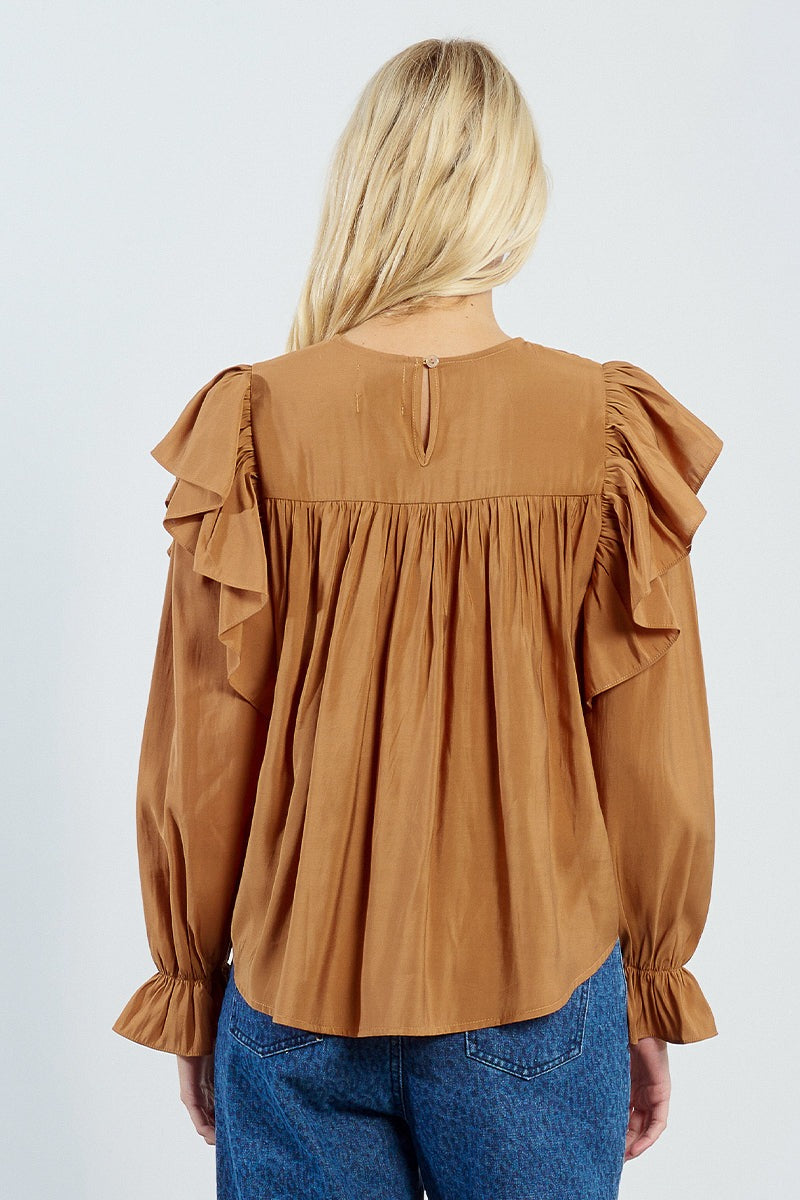 Beatrice Top | Camel