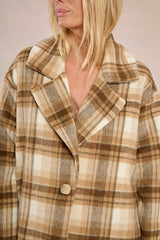 Lauren Shacket | Beige Plaid