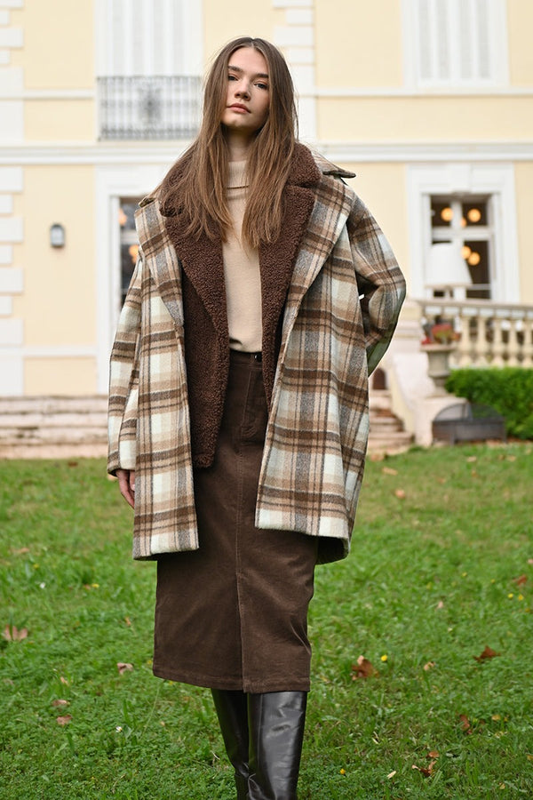 Lauren Shacket | Beige Plaid