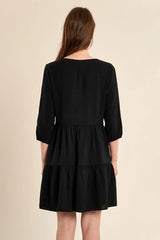 Alexandra Beaded Dress | Black