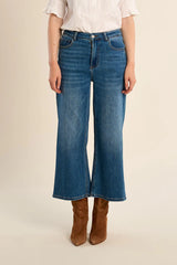 Molly Bracken Cropped Jeans | Denim Blue