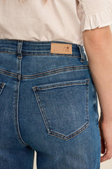 Molly Bracken Cropped Jeans | Denim Blue
