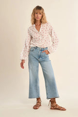 Molly Bracken Cropped Jeans | Light Denim