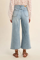 Molly Bracken Cropped Jeans | Light Denim