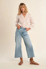 Molly Bracken Cropped Jeans | Light Denim