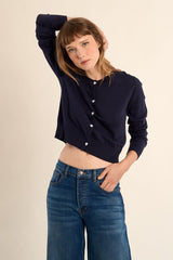 Aven Cardigan | Navy