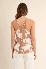 Chloe Camisole | Beige Floral
