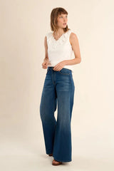 Shea Ruffle Tank | Ecru