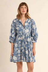 Hannah Floral Dress | Blue