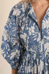 Hannah Floral Dress | Blue