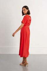 Farrah Midi Dress | Red