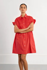 Jilly Smocked Dress | Red