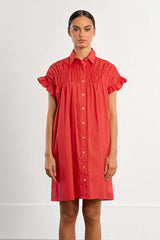 Jilly Smocked Dress | Red