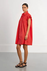 Jilly Smocked Dress | Red