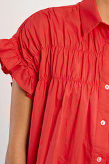 Jilly Smocked Dress | Red